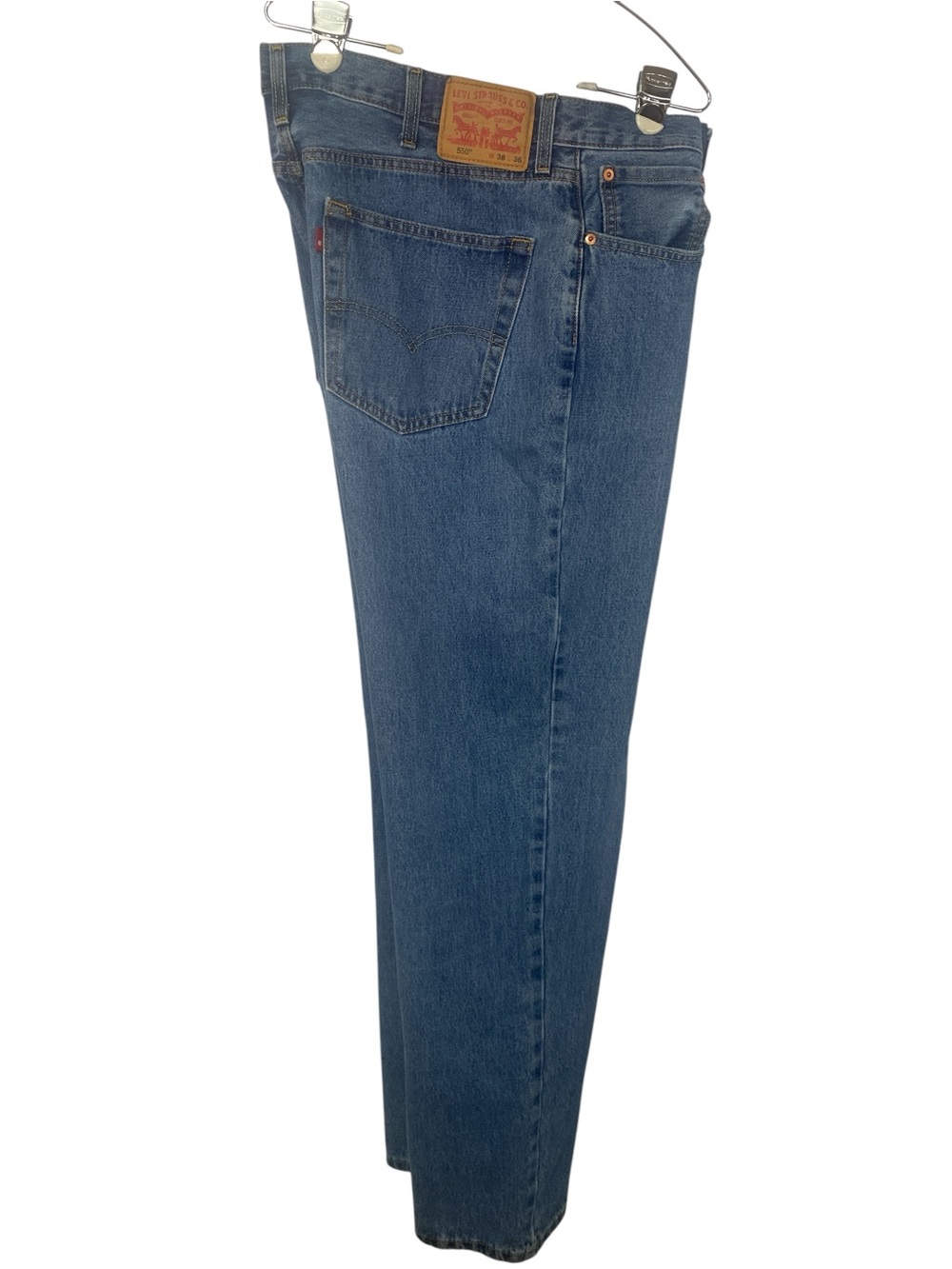Levi’s 550 Classic Straight-Leg Blue Jeans Men’s 38x36 - Picture 2 of 3